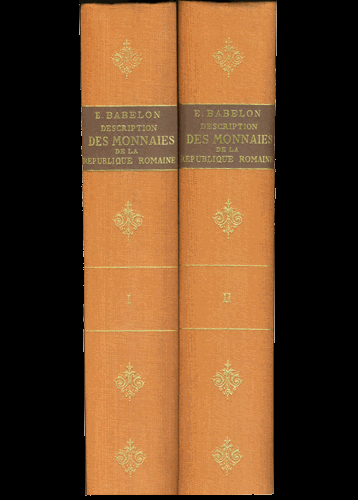 Description historique et cronologique des monnaies de la Republique Romaine.